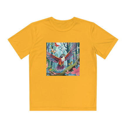 A Colorful Raptor Youth Competitor Tee