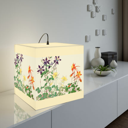 Aquilegia Flower by Tanigami Kônan Light Cube Lamp