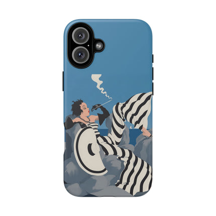 Art Deco Smoker Phone Case – Glamorous Lounging & Timeless Allure