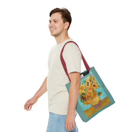 Vase with Twelve Sunflowers by Vincent Van Gogh Tote Bag (AOP)