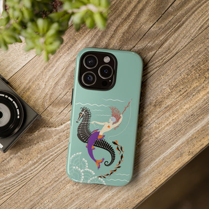 Mermaid on Seahorse Phone Case – Mythic Ocean Grace