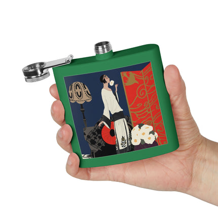 Art Deco Flapper Flask – Elegant Sip & Timeless Style