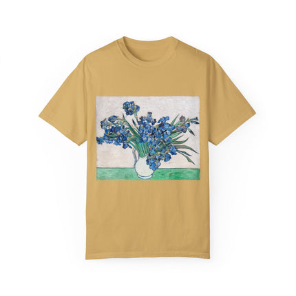 Irises by Vincent Van Gogh Unisex Garment-Dyed T-shirt