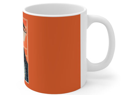 The Actor Kawarasaki Gonjūrō for a Fire Troupe by Tsukioka Yoshitoshi Ceramic Mug 11oz