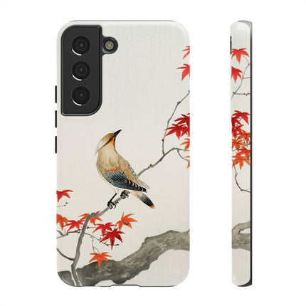 Japanese Bird on Maple by Ohara Koson Phone Cases