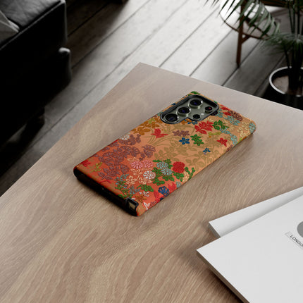 Ornamental Japanese Flower Pattern Phone Cases