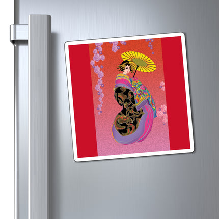 Enchanting Geisha Magnets (3 Sizes)