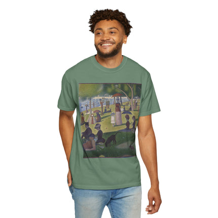 A Sunday on La Grande Jatte by Georges Seurat Unisex Garment-Dyed T-shirt