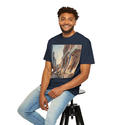 Gondola Moorings on the Grand Canal by John Singer Sargent  Unisex Garment-Dyed T-shirt