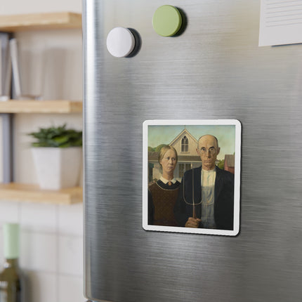 American Gothic by Grant Wood Die-Cut Magnets (5 Sizes)