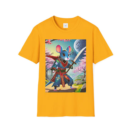 Cyber Samurai Rat Softstyle T-Shirt