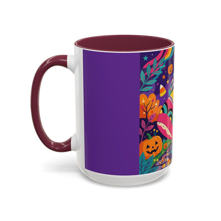 🌙🎃 The Lady Of Moonbeam Hollow Colorful Mug – Whimsical Halloween Charm