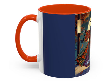 Court Magician with Ghost Butterflies Colorful Mugs (11oz, 15oz)