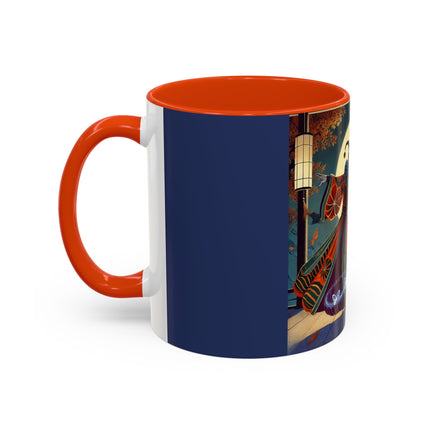 Court Magician with Ghost Butterflies Colorful Mugs (11oz, 15oz)