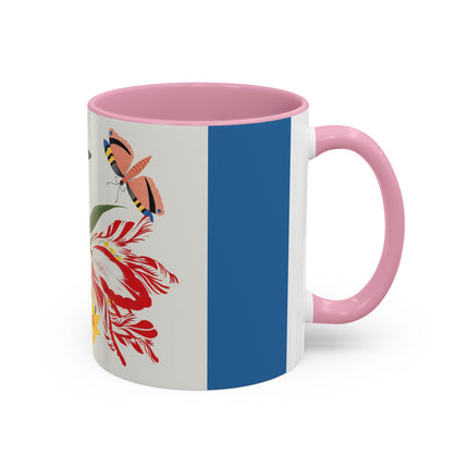 Woodpecker & Tulip Colorful Mugs – Vibrant Spring & Bold Beauty