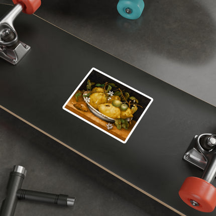 Still Life with Bowl of Citrons by Giovanna Garzoni Die-Cut Stickers (5 Sizes)