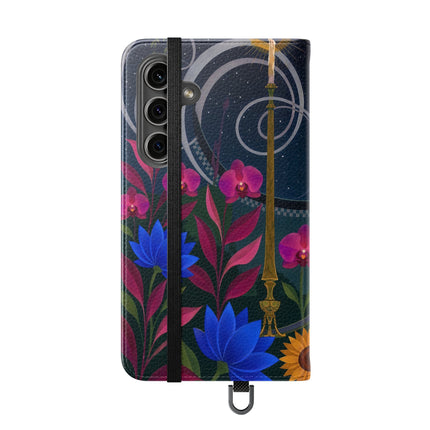 🌙🕯️ The Lady Of The Midnight Garden Flip Case – Art Deco Nocturne