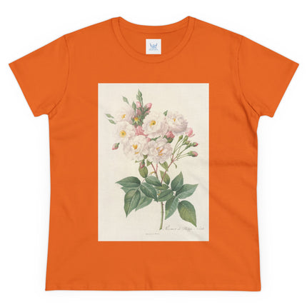 Rosa Noisettiana by Pierre Joseph Redouté Women's Midweight Cotton Tee