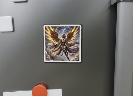 Valkyrie Descending Through Storm Die-Cut Magnets (4 Sizes)