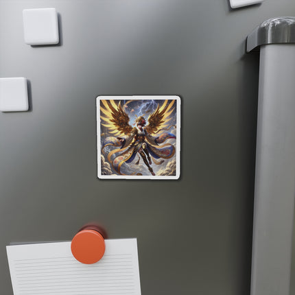 Valkyrie Descending Through Storm Die-Cut Magnets (4 Sizes)