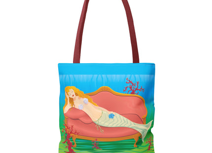 A Mermaid's Peaceful Refuge Tote Bag (AOP)