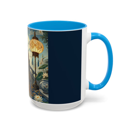 Moonlit Bridge Gentleman Colorful Mug – Imperial Serenity & Moonlit Harmony