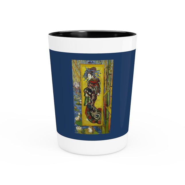 Courtesan (after Eisen) by Vincent Van Gogh Ceramic Shot Glass