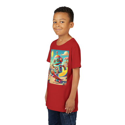 Skate Park Robot Youth Short Sleeve Tee