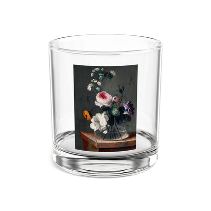 Floral Still Life Rocks Glass, 10oz