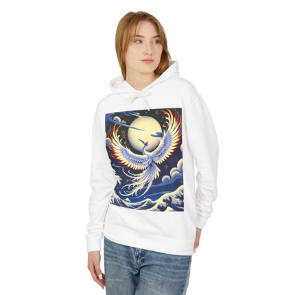 Majestic White Crane Hoodie