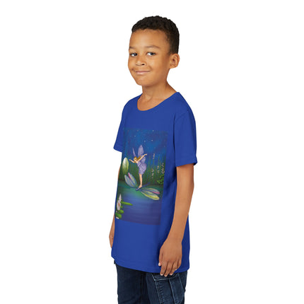 Fairy on a Dragonfly by Ida Rentoul Outhwaite Youth Short Sleeve Tee