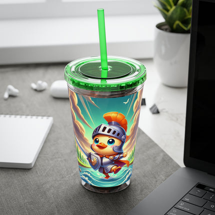 Valiant Duck Sunsplash Tumbler with Straw, 16oz