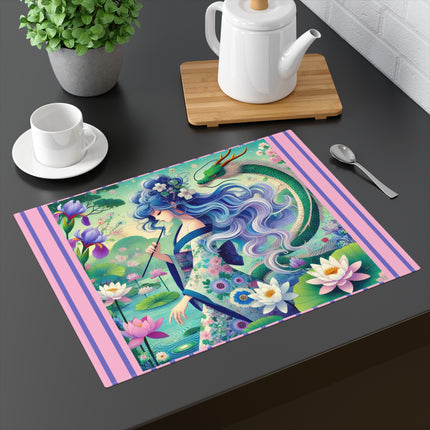 Fairy of the Koi Pond Placemat, 1pc