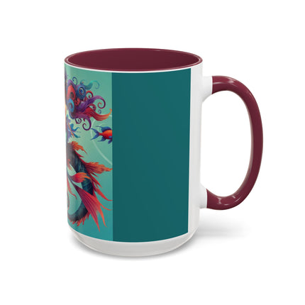 Mermaid & Sea Dragon Mug – Ocean Guardian & Mythic Beauty