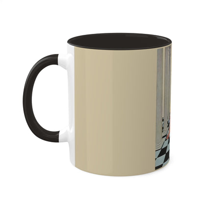 Cadmus Beheld a Female Figure by Virginia Frances Sterrett Colorful Mugs, 11oz