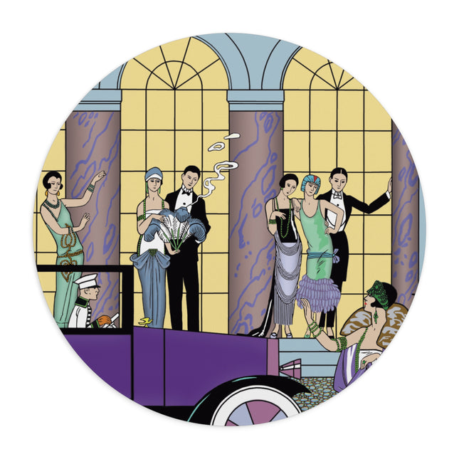 Au Revoir by George Barbier Mouse Pad, Round & Rectangle