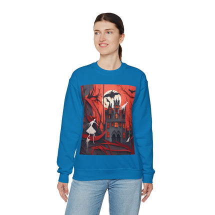 Halloween Night Scene Unisex Heavy Blend™ Crewneck Sweatshirt