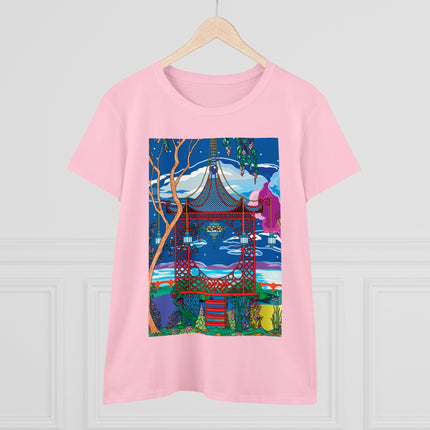 Serene Splendor Women's Midweight Cotton Tee