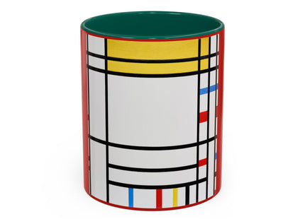 Place de la Concorde by Piet Mondrian Colorful Mugs (11oz, 15oz)