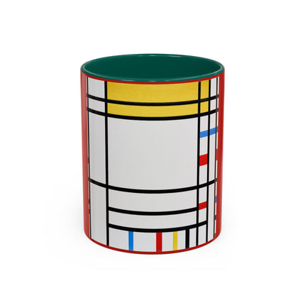 Place de la Concorde by Piet Mondrian Colorful Mugs (11oz, 15oz)