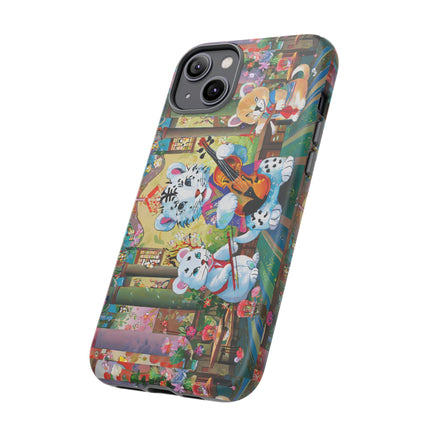 Melodies of the Snow Lion Cub Phone Cases