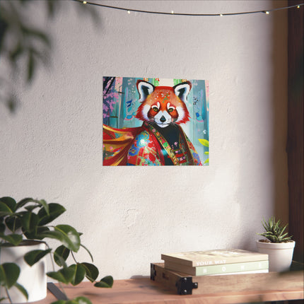 Cybernetic Red Panda Fine Art Posters