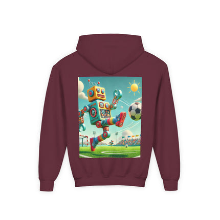 Kickoff Bot! Youth Hooded Sweatshirt – Game Day Energy & Action-Packed Fun