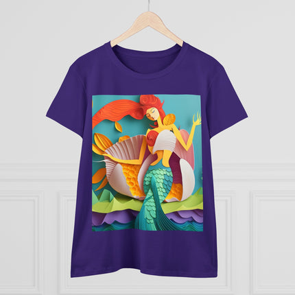 Charming Mermaid Women's Midweight Cotton Tee