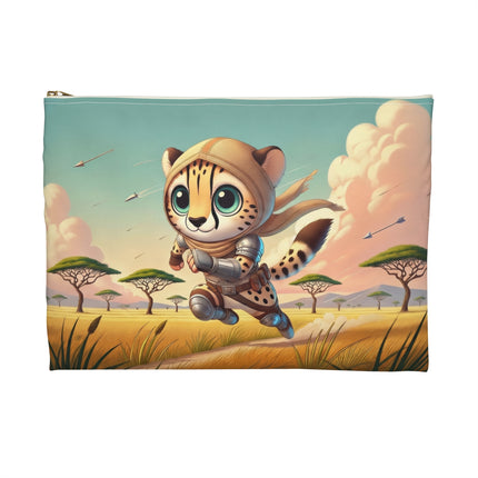 The Swift Cheetah Flat Pouch – Speed, Adventure & Bold Savanna Spirit