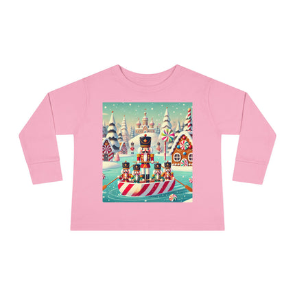 Nutcracker Candy-Striped Adventure Toddler Long Sleeve Tee