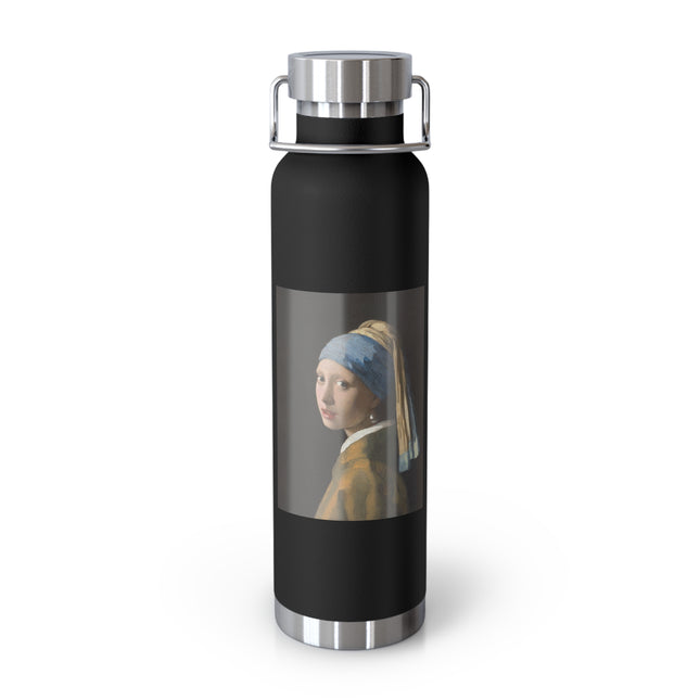 Girl with a Pearl Earring by Johannes Vermeer Copper Vacuum Insulated Bottle, 22oz