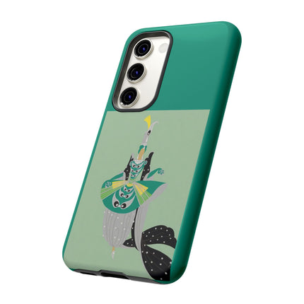 Peacock Dancer Phone Case – Opulent Glamour & Theatrical Elegance
