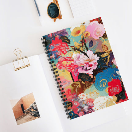 Ethereal Irises Spiral Notebook - Ruled Line
