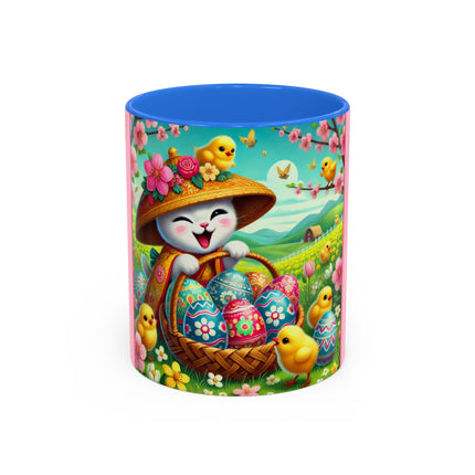 Geisha Kitten’s Easter Delight Colorful Mugs (11oz, 15oz)
